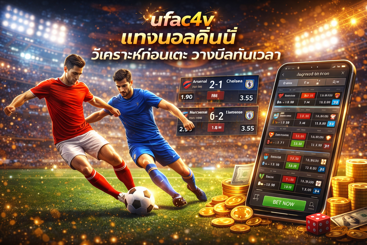 ufac4v แทงบอลคืนนี้ วิเคราะห์ก่อนเตะ วางบิลทันเวลา สำหรับสายบอลตัวจริง