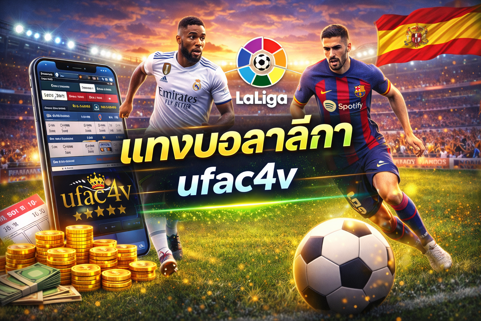 แทงบอลลาลีกา ufac4v เว็บเดิมพันลาลีกาสเปนครบวงจร ราคาดี อัปเดตไว