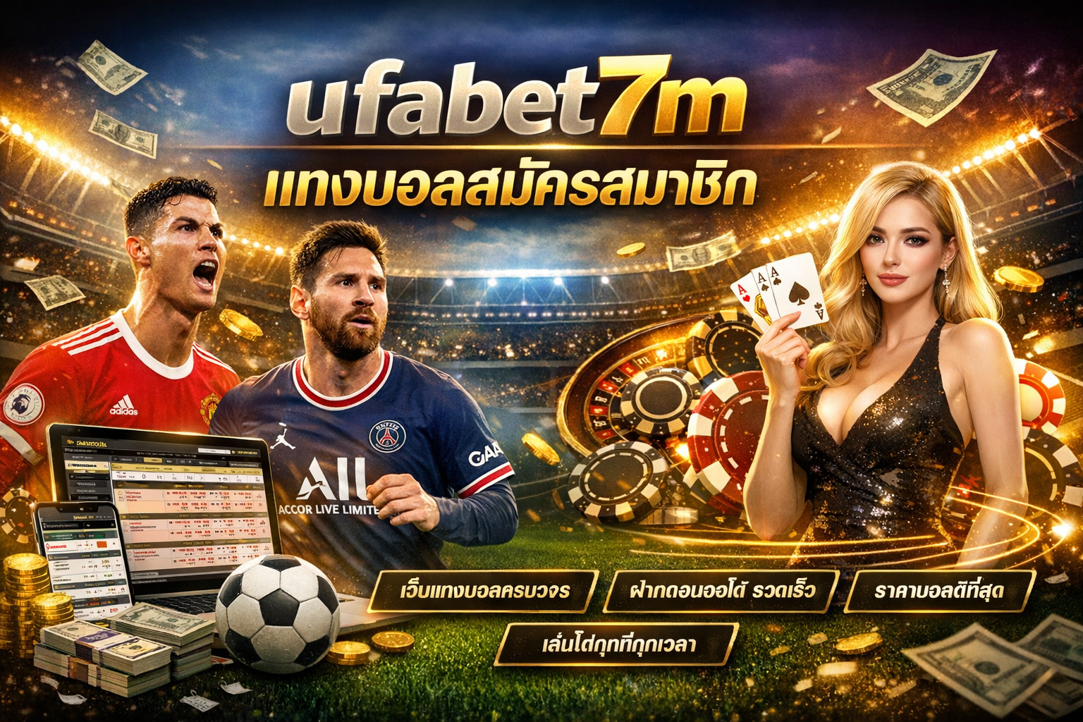 ufabet7m แทงบอลสมัครสมาชิก เว็บเดิมพันออนไลน์ครบวงจร สมัครง่าย เล่นได้จริง