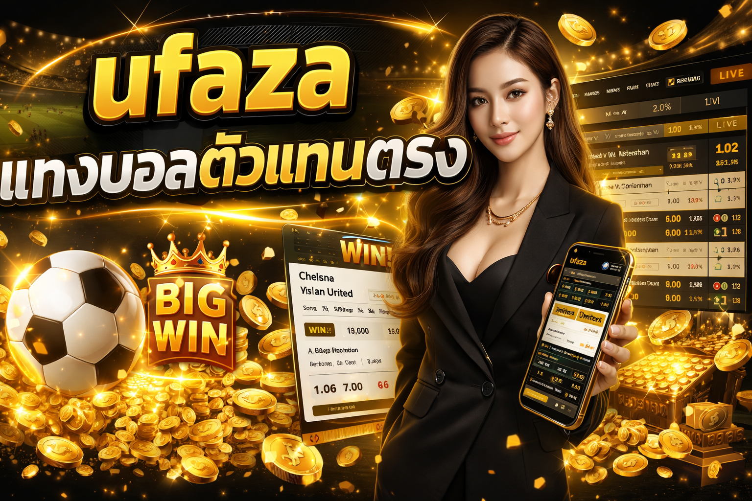 ufaza แทงบอลตัวแทนตรง เว็บตรงไม่ผ่านเอเย่นต์ เดิมพันมั่นใจ จ่ายจริงทุกยอด