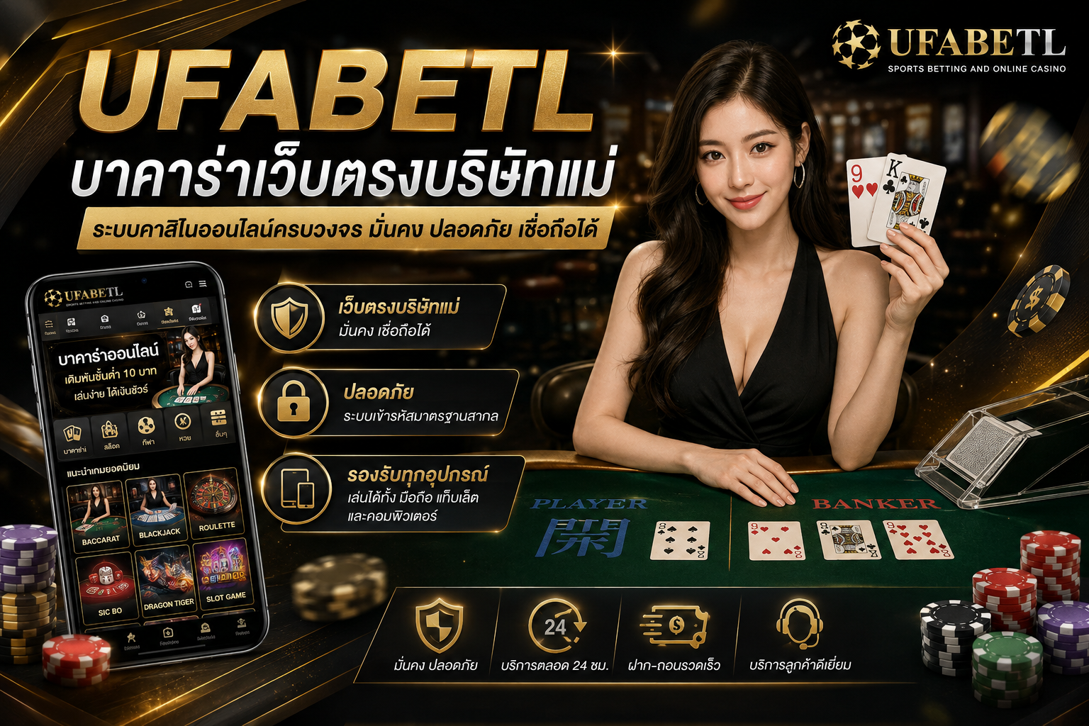 UFABETL บาคาร่าเว็บตรงบริษัทแม่ ระบบคาสิโนออนไลน์ที่ควรรู้ก่อนใช้งาน